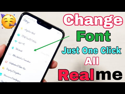 Just One Click, How to change Font Style in Realme 2 or any Realme devices | Change font in Realme 2