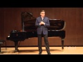 Thomas Hampson Master Class, January 28, 2015: Introduction by Brian Zeger