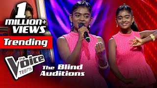 M.Dhinushika | Kannalane | Blind Auditions | The Voice Teens Sri Lanka