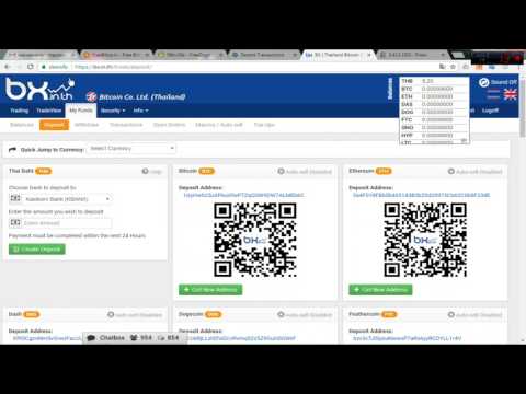 ถอน Dogecoin จากเว็ปเก็บฟรี ไปเข้ากระเป๋า Bitcoin BX.in.th