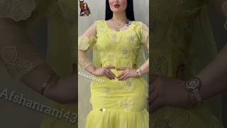 Yellow 💛 Dress Fashion Design New Princess Model Hot Girl.#Afshanrani437 #Viral #Video