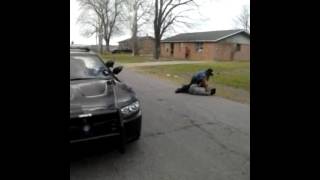 Police handles thug in rolling fork Mississippi. N