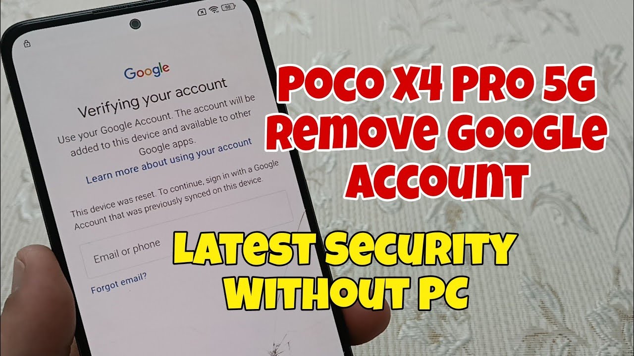 Xiaomi Poco X4 Pro 5G (2201116PG). Remove Google Xiaomi Poco X4 Pro 5G (2201116PG). Remove Google