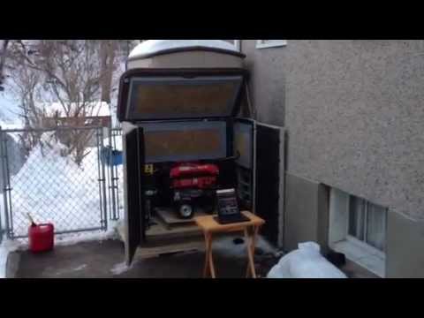 Sally: Outdoor shed for portable generator