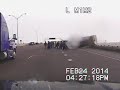 DASHCAM VIDEO: Elderly Couple Rescued From Flaming Wreck