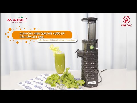 Giảm cân an toàn với nước ép Cần tây mật ong Máy ép chậm Magic Eco AC130