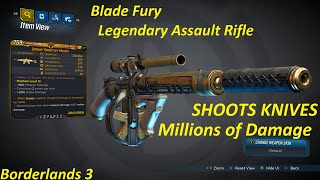 Blade Fury Amara Build. Shoots Knive Bullets And Does Both Weapon And Melee Damge. Borderlands 3