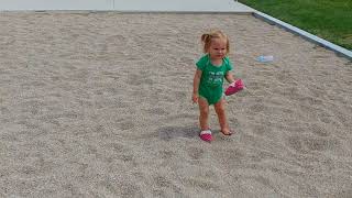 Rarity and Pinkie Pie play in Sand