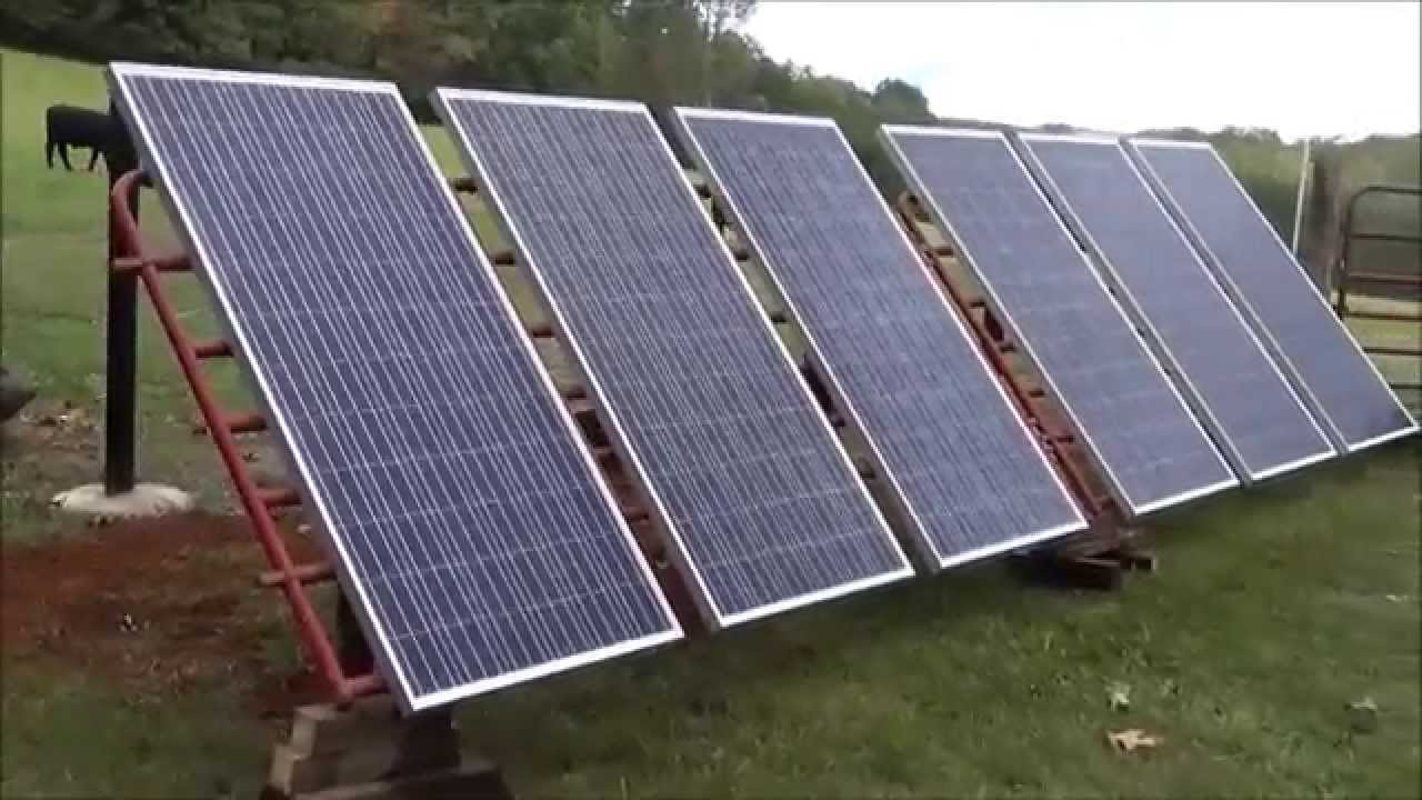 DIY - Solar Panels Meet Cattle Panels - YouTube