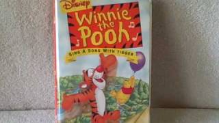 Winnie The Pooh Vhs Tape Tigger Sing A Long