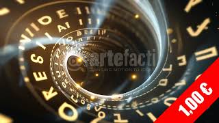 Chronometric Data Tunnel Hd Numeric Spiral Stock Video 1920X1080