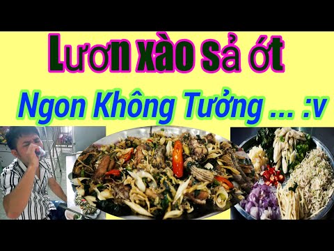 Lươn xào sả ớt ngon không tưởng | Món nhậu ngày tết 2020 | Ẩm thực hà anh vlog