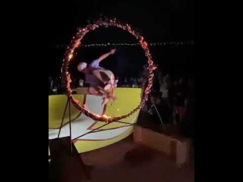 Ring of Fire fail Skateboard Slam