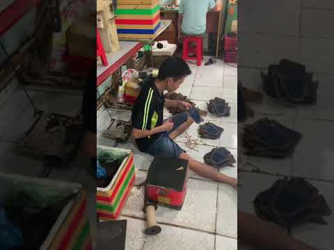 Khâu cắt da làm giày tây nam | giaymc.com