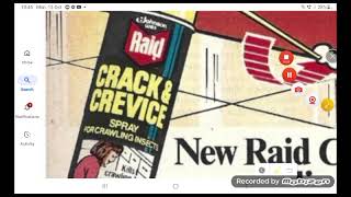 Raid Crack & Crevice Roach Foam Commercial 1986