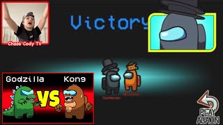 Godzilla Vs. Kong Imposter Role In Among Us By Gametoons Gaming Reaction