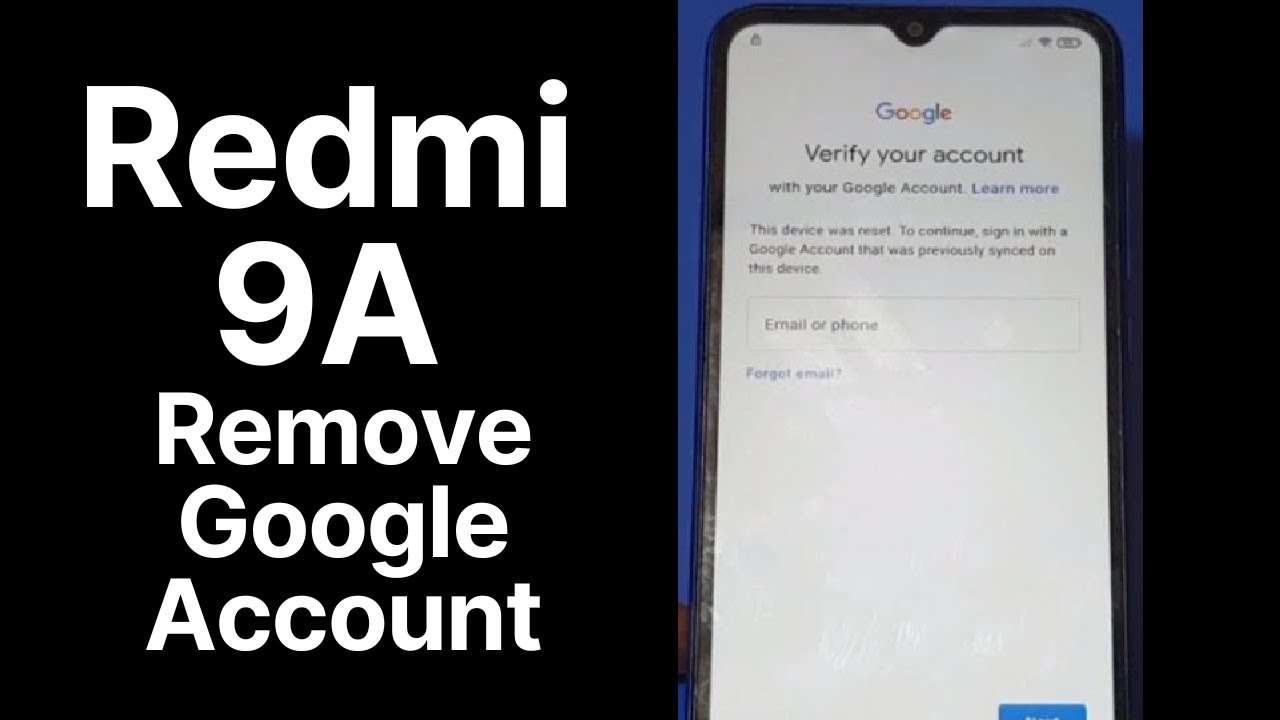 Xiaomi Redmi 9A Remove Google Account, FRP Bypass Xiaomi Redmi 9A Remove Google Account, FRP Bypass