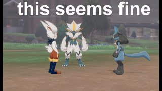 Cinderace & Lucario Meet Zeraora For The First Time