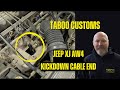 Jeep XJ/AW4 Kickdown Cable Replacement End and Cable Adjustment