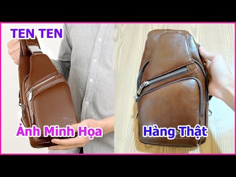 Unbox và Review Túi Đeo Chéo Trước Ngực Nam Da PU Cao Cấp Chống Nước Chính Hãng Kangaroo