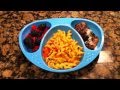 Toddler Meal Idea: Tomato Basil Pasta and Meatballs with Fresh Berries