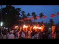 Arattupuzha Pooram 2013 - Elephants and illumination work at Temple festival in Kerala