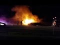 CLIFTON, NJ GSP SOUTH Fully Involved LIMO CAR FIRE 9/2/14