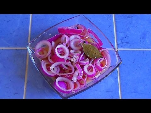 Как замариновать лук красный к салатам