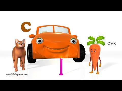 A is for apple Nursery Rhymes 3 - 3D Animation English Alphabet...