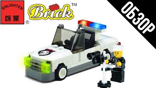 Enlighten Brick 125 Speed Measuring Police Car Review Little Animation