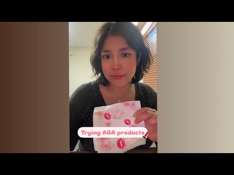 Try out AOA products with me