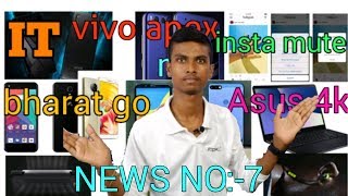 interesting technology news no:-7 .vivo apex,instagram mute,mi 8,mi router air purifier etc in hindi