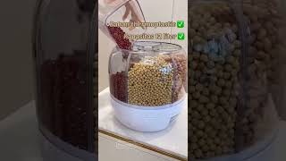 Grain Dispenserwadah Penyimpanan Beras Dll, 6 Sekat