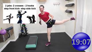 30 MIN WORKOUT | KICKBOXING INTERVAL STYLE | WEIGHT LOSS WORKOUT | FAT BURNING ROUTINE| TONE-SCULPT