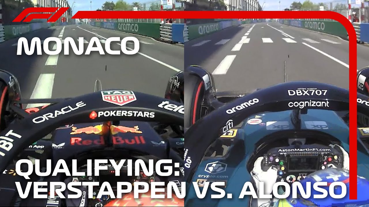 Verstappen vs. Alonso: Qualifying Laps Compared | 2023 Monaco Grand Prix Video Thumbnail