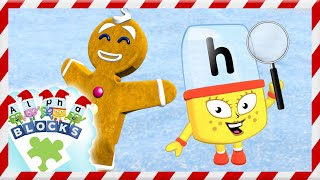 Alphablocks - Can You Find The Gingerbread Man? Games Phonics
