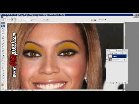 Beyonce complete face change makeover Photoshop Tutorial