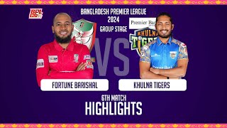 Fortune Barishal vs Khulna Tigers | 6th Match  | BPL 2024