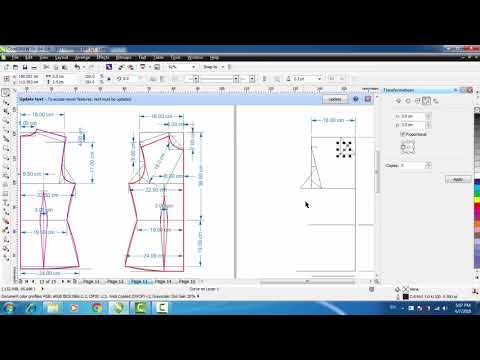 video Hướng dẫn vẽ rập áo ứng dụng phần mềm coreldraw