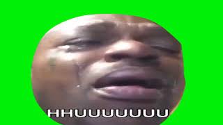 Black Man Cries Over Weed Green Screenno Ear Rap
