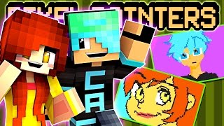 Minecraft Pixel Painters - We're Anime Characters. CHAD FTW!!! - DOLLASTIC PLAYS with Gamer Chad!