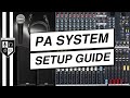 How To Set Up A Sound System For A Live Event [PA System Setup Tutorial]