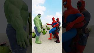 Spider-Man And Deadpool Vs Hulk Funny Fight