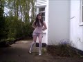 a pink