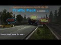 Attempting a challenge from Traffic Pack by GAARAA 1.5 mod for ETS2.
