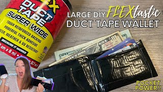 How To Make A Duct Tape Wallet With Pocket Large To Fit Bills Flex Super Wide Duct Tape Review