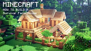 Minecraft How To Build A Survival Farm House