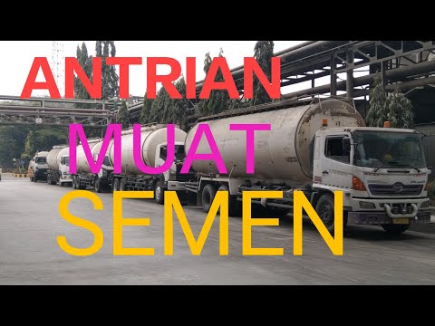 Lagi antri muat semen DYNAMIX