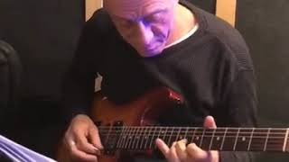 Avi singolda recording electric guitar for the upcoming shloime daskal album "hartzig 3"