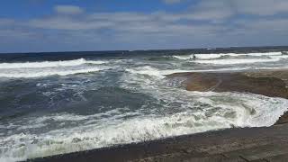Redcar Beach Tide In .